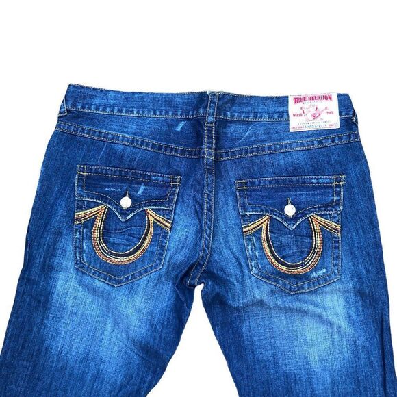 True Religion Jeans Size 40 BILLY RAINBOW Blue - Picture 5 of 9